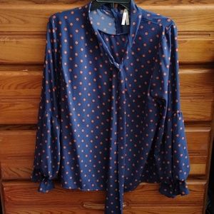 Polka dot women's blouse